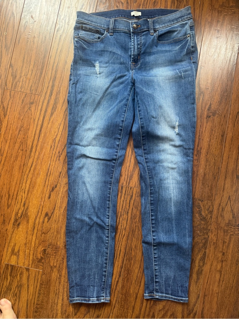 J. Crew Medium Blue Skinny Stretch Jeans